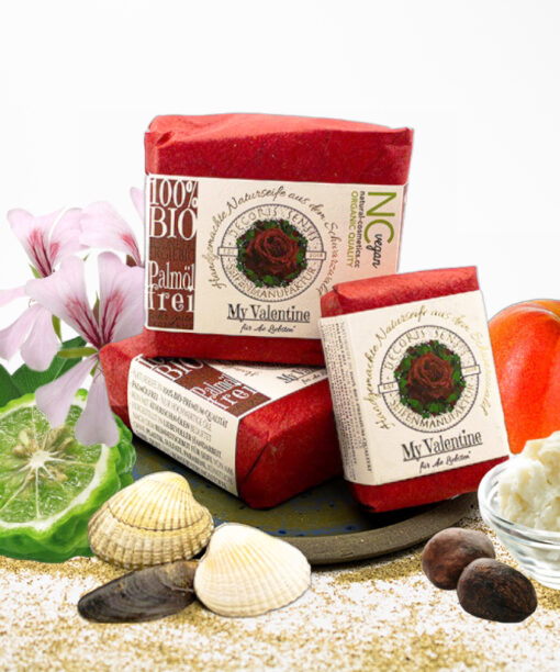 Vegane Hand- und Duschseife | "My Valentine" | Bio Naturseife